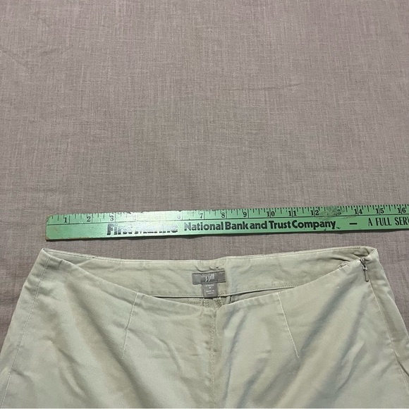 J. Jill Cream Chino Pants Straight Leg Cotton Blend Stretch Size 4 flat front - Picture 5 of 7